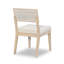 Biscayne Low Back Side Chair in Brown/White