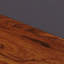 Writing Desk - Dual Side & Pull-Out Front Drawer - Coated Steel Frame - Mahogany