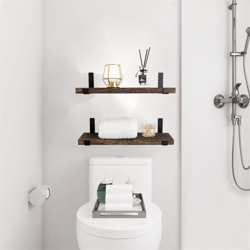 2 Piece Bracket Shelf, 4" H x 23.6" W x 5.9" D