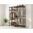76.38"H Heavy‑Duty Open Closet Garment Rack