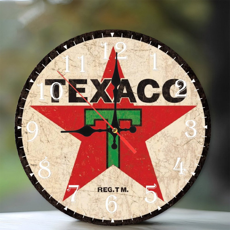 Horloge murale en bois 10 po, mouvement silencieux, à piles (piles AA non incluses), décor artistique, parfait pour les décorations