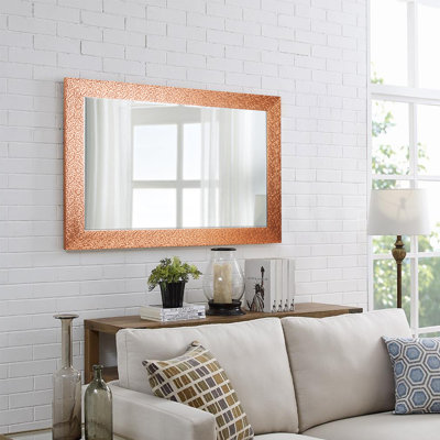 Miroir de salle de bain encadré, miroir mural décoratif suspendu vertical ou horizontal