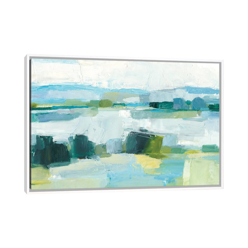 « Cool Summer I » par Ethan Harper, reproduction d’art, H 18 po x l 26 po x P 1,5 po, Toile blanche encadrée, Pas de tapis
