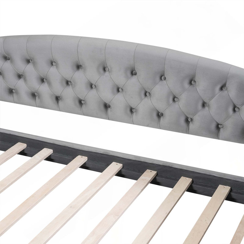 Lit de jour Modern Luxury, Gris, Complet/Double