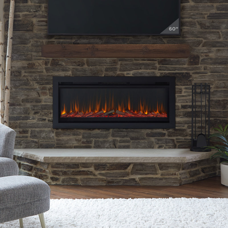 Real Flame 49" Wall-Mount or Recessed Electric Fireplace Insert