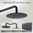 72" Shower Panel System with Digital Display, Rainfall, Body Jets & Handheld Sprayer, Spa Shower Tower