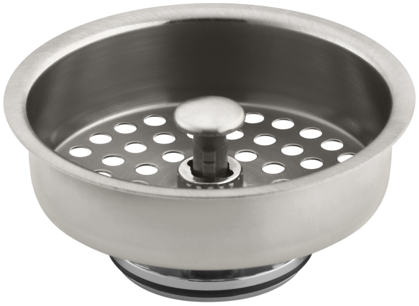 KOHLER Duostrainer 4-in Almond Plastic Kitchen Sink Strainer