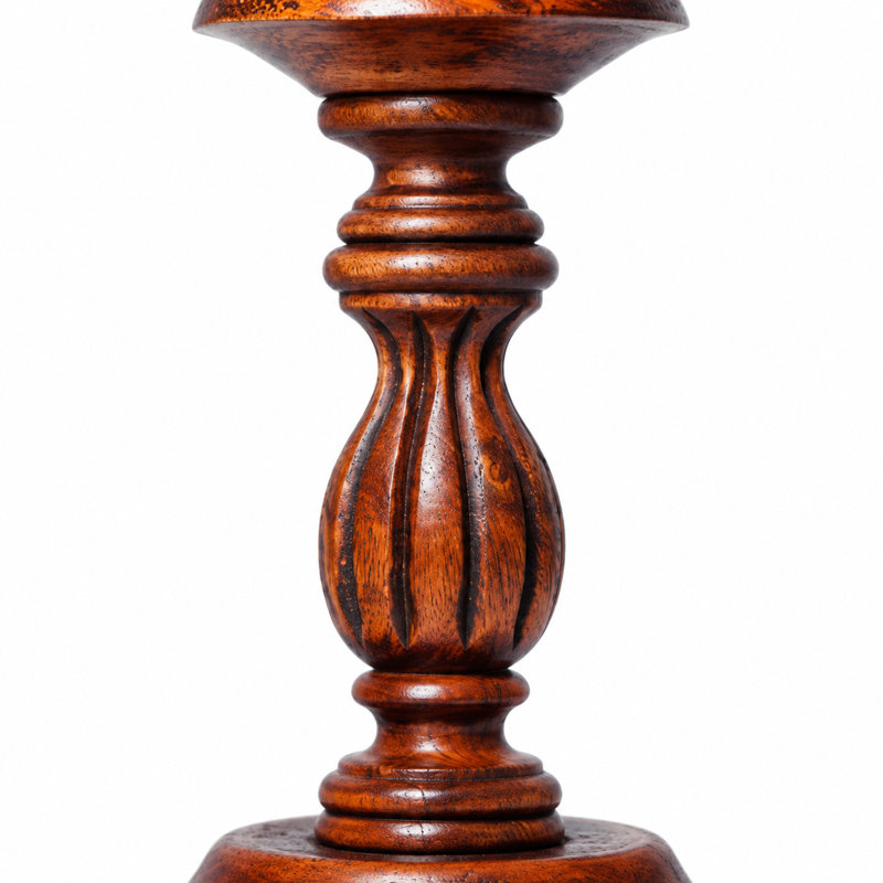 Ensemble de 3 porte-bougies en bois de manguier massif Hana