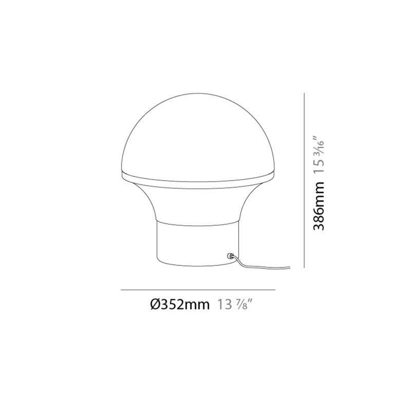 Geyser Novelty Lamp, 15.19" H x 13.88" W x 13.88" D
