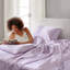 Ensemble de draps 6 pièces grand luxe lilas