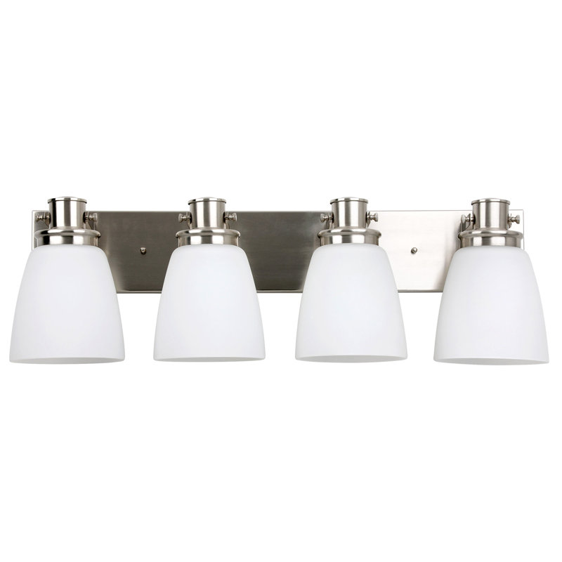 Luminaire de meuble-lavabo en nickel satiné Design House Atkinson, 4