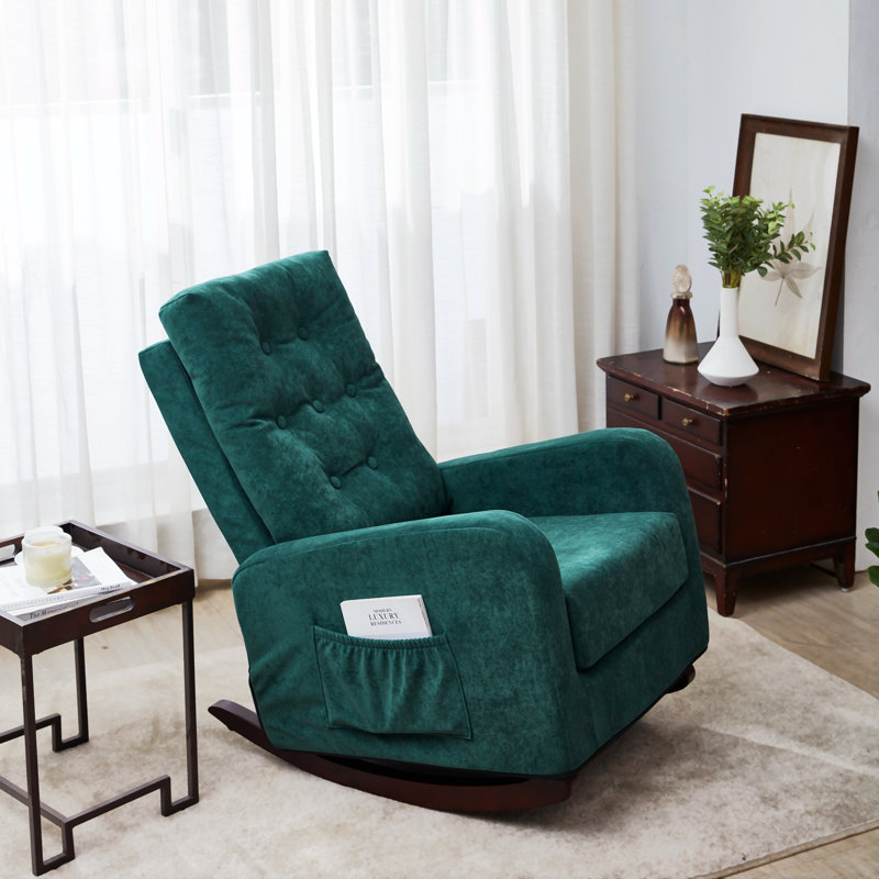 Fauteuil inclinable Lucielle , Tissu bleu