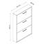 Facile 9 Pair Shoe Storage Cabinet