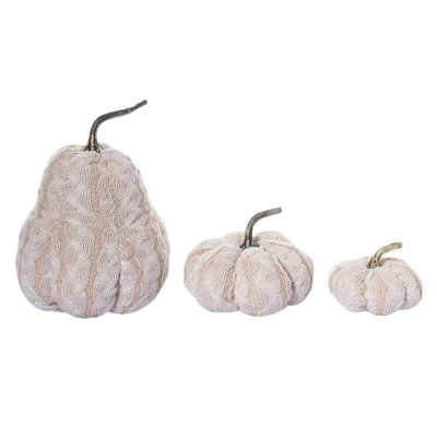 Ensemble de 3 citrouilles blanches 9 pi Ophelia & Co.