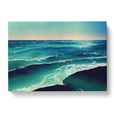 Watercolour Ocean Vol.4 - Wrapped Canvas Painting