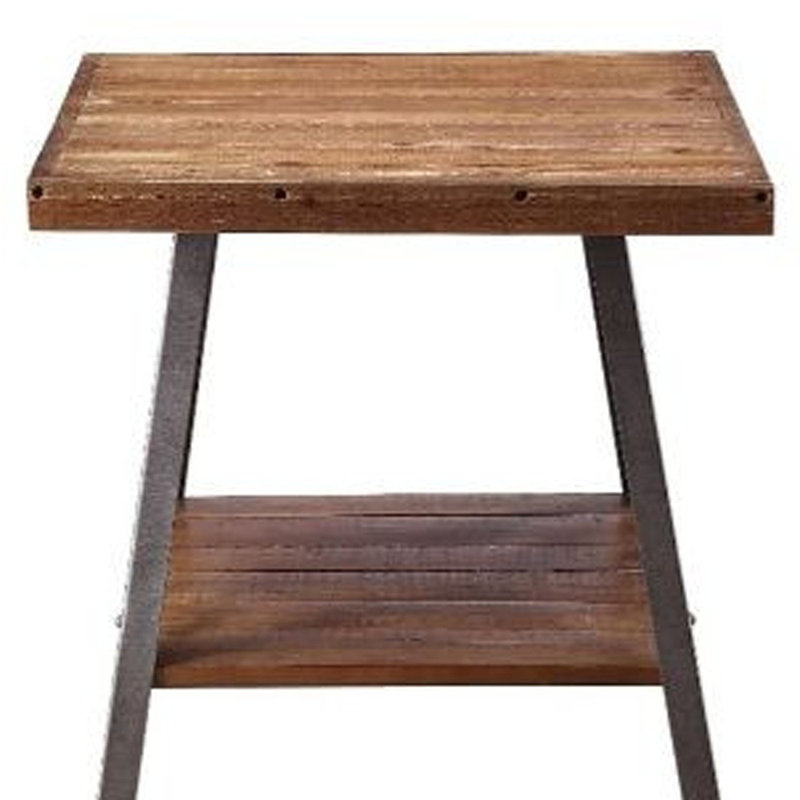 Table de bout rectangulaire en bois manufacturé 23 po Sandy