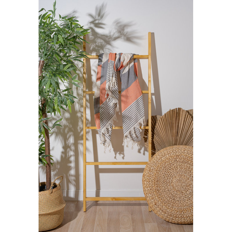 Luxueuse serviette de plage 100% coton Fouta, 39,4 po x 70,9 po | Doux et léger, 7,9 oz / pied carré | Idéal pour la plage, la piscine et le spa | Séchage rapide, entretien facile - lavage délicat à 104 ° F, séchage par culbutage à basse température