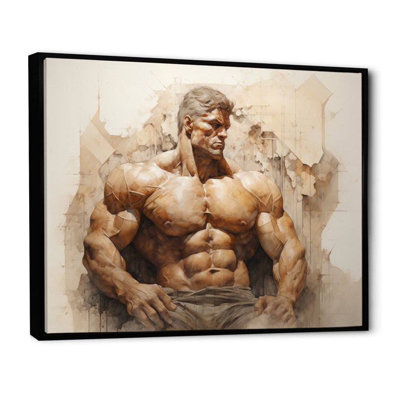 Impression sur toile Mahaley, H 12 po x l 20 po x P 1 po, Cadre flottant noir