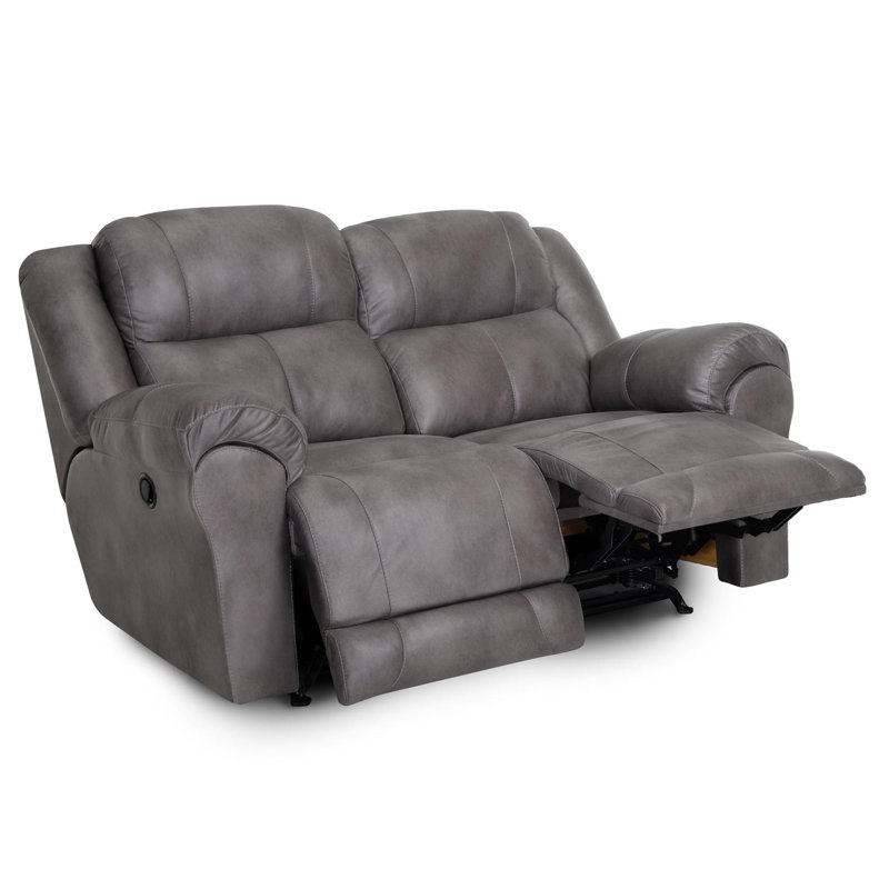 68" Manual Rocking/Reclining Loveseat, Gray