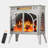 Cowsar 22.8''w Infrared Freestanding Portable Electric Fireplace Stove Heater With Remote,Timer,Adjustable Brightness And Speed,Double Doors-631577182