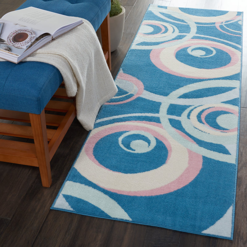 Zakirah Abstract Indoor Rug, Runner 2'2" x 7'6"