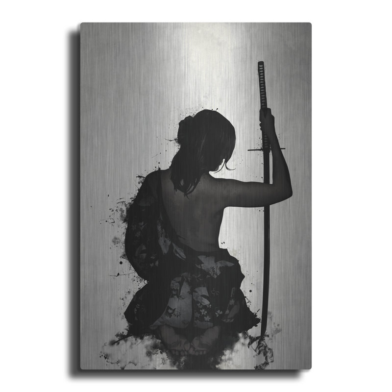 Gustafsson, sur aluminium brossé, H 24 po x l 16 po