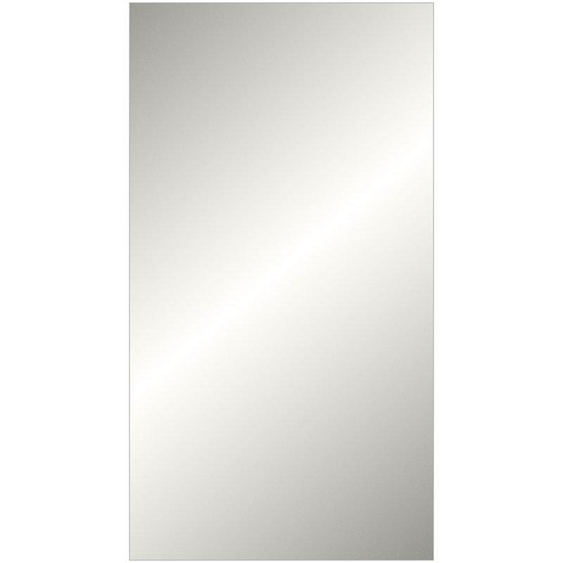 Floater 2 Solid Wood Mirror, Matte White, Rectangle, 89.25" x 49.25"