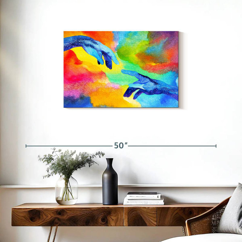 Keiraleigh Abstract Creation Hands, 20" H x 30" W