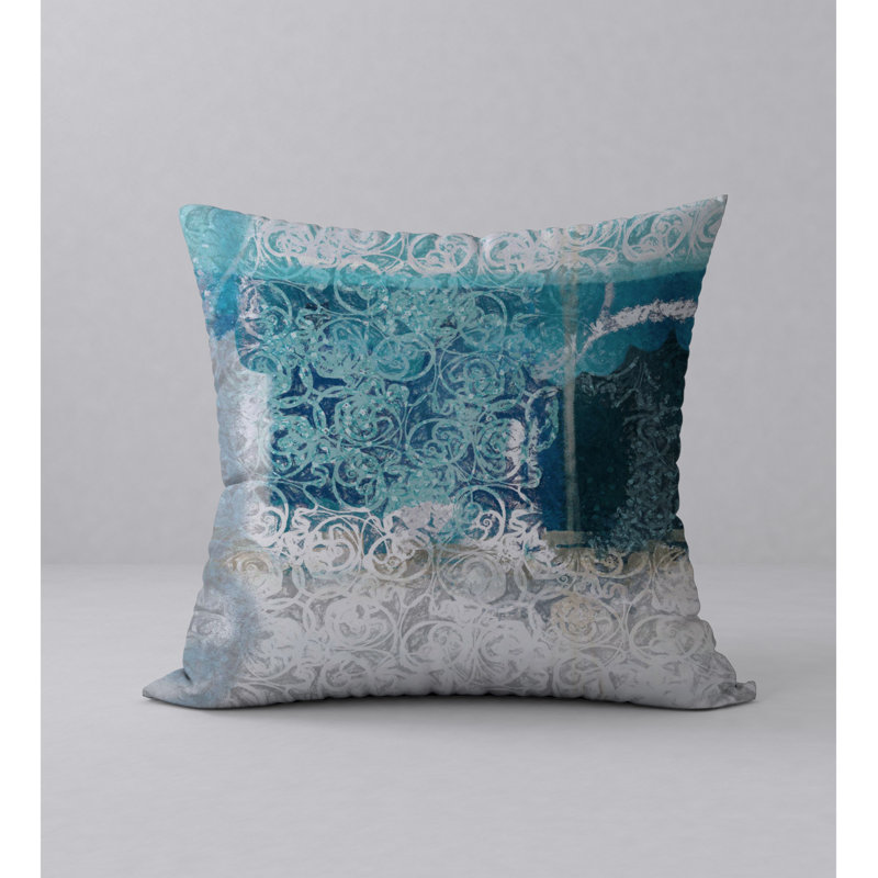 Magnifique housse de coussin décorative carrée et insert, 20 po x 20 po