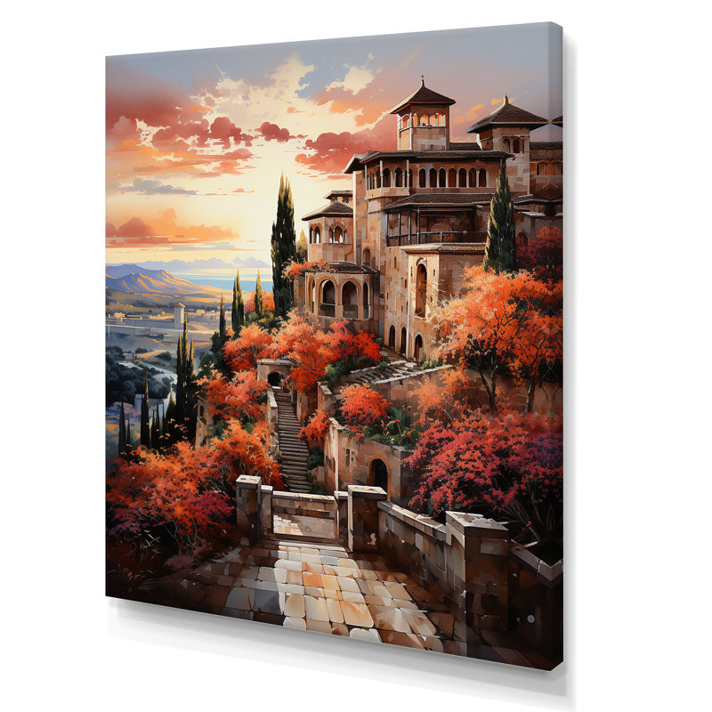 Spain Alhambra Palace - Spain Canvas Print, H 20 po x l 12 po x P 1 po, Toile tendue
