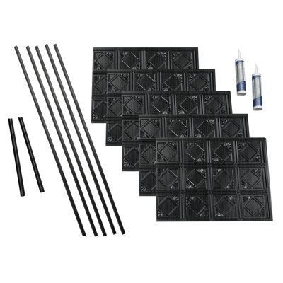 FASÄDE Traditional Style/Pattern 4 Decorative Vinyl Backsplash 15 sq ft Kit