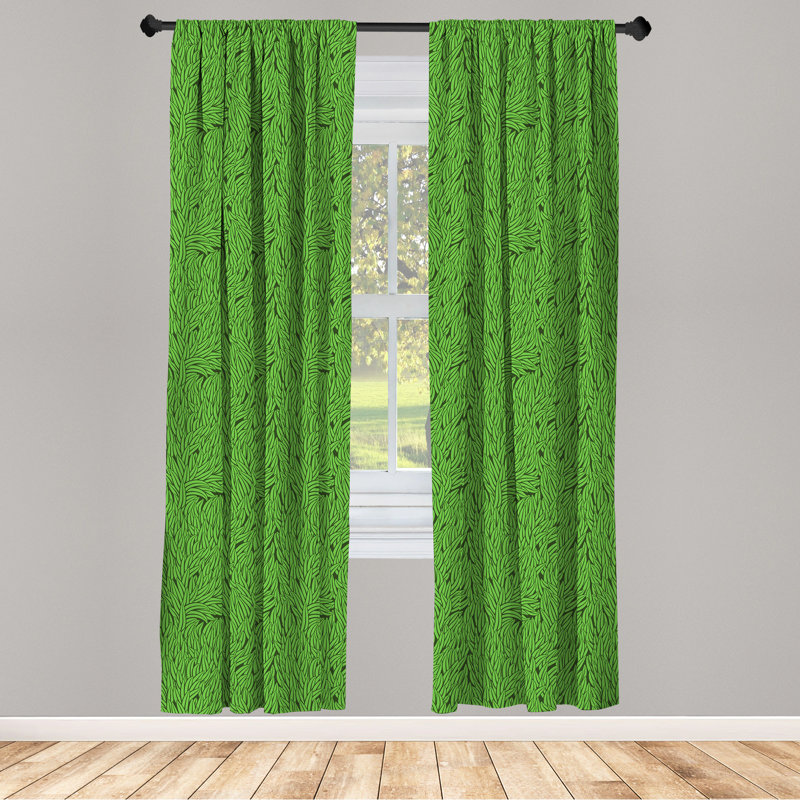 Semi-Sheer Rod Pocket Curtain Panels, 28" x 95"