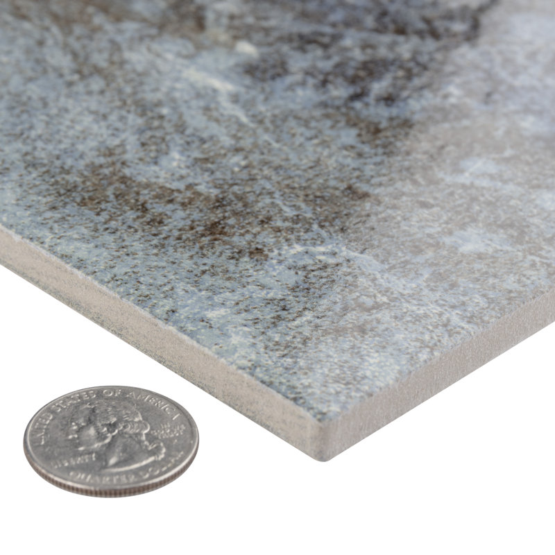 Ocean Coral Bay 6"X 6" Porcelain Floor and Wall Tile
