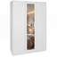Modern 3 Door Mirrored Wardrobe with Hanging Rail for Bedroom Storage & Organisation-1315648923