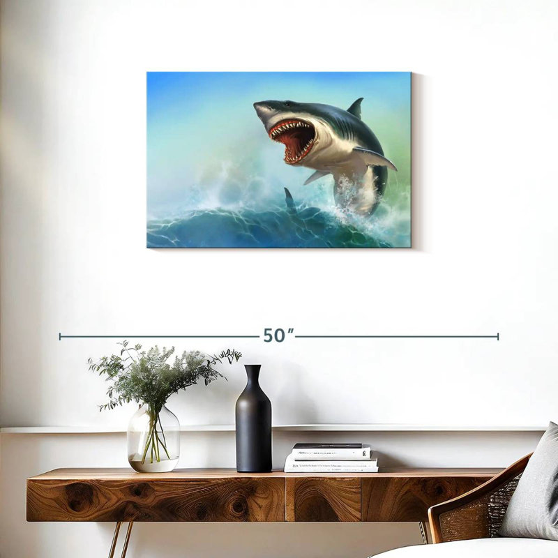 Crowle Scary Shark, 20" H x 30" W