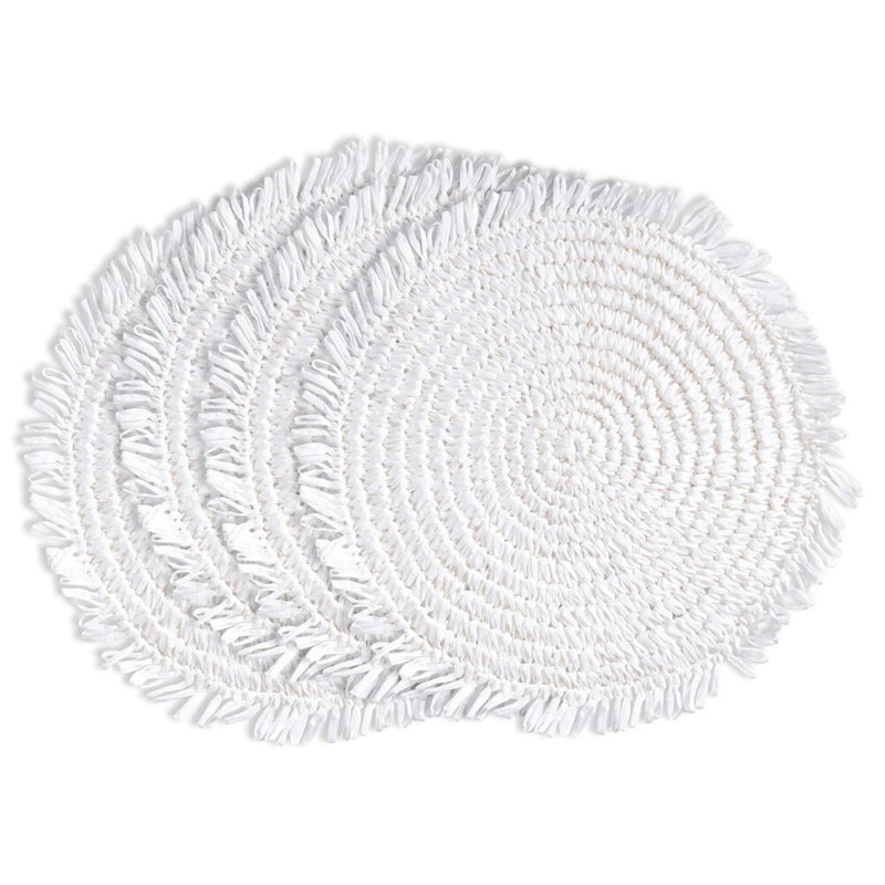 Papier raphia, Blanc