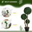 Plante artificielle foncée 3: réaliste, 35,5, texture réaliste, plastique, utilisation intérieure et extérieure,