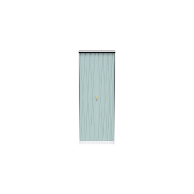 Baturhan Manufactured Wood Wardrobe, Duck/White