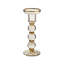 Sterling Check Large Glass Candlestick-406929574