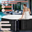Spa gonflable, grand spa portable, spa gonflable avec couvercle isolé et pompe de chauffage
