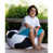 100 % polyester noir / blanc est en rupture de stock