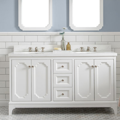 Ensemble de meuble-lavabo double 60 po Ahanu