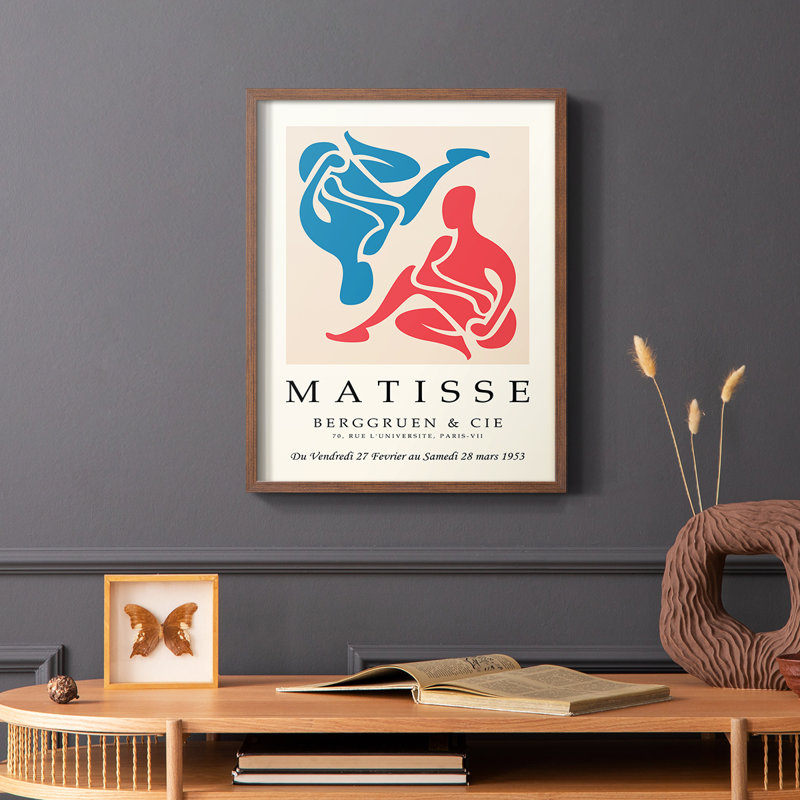 Matisse CEC XXXVI, reproduction encadrée - bois massif, H 28 po x l 22 po, Brun