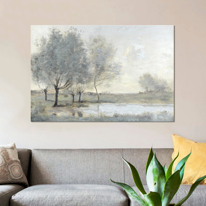 By the Pond II par Christy McKee - Giclée sur toile tendue avec châssis, H 26 po x l 40 po x p 1,5 po