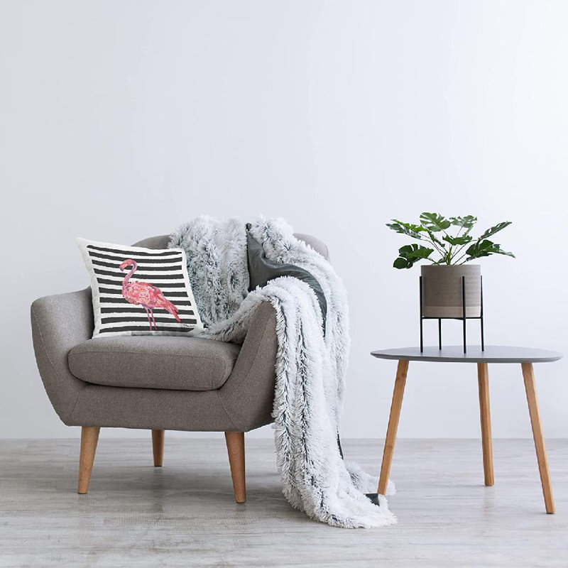 No Decorative Addition Reversible Throw Pillow