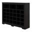 Armoire de rangement moderne à 24 casiers avec armoire incurvée, base polyvalente pour le couloir et le salon Sleek Design-2134634808