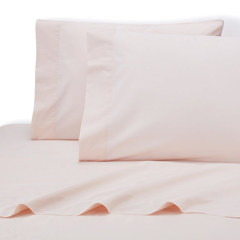 Ludlow Percale - Set of 2, Dusty Rose, Standard/Twin Pillowcase