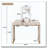 Classic Wood Vanity Desk with Flip Mirror, 3-in-1 Dressing Table with 2 Drawers and Storage Space-1559988271