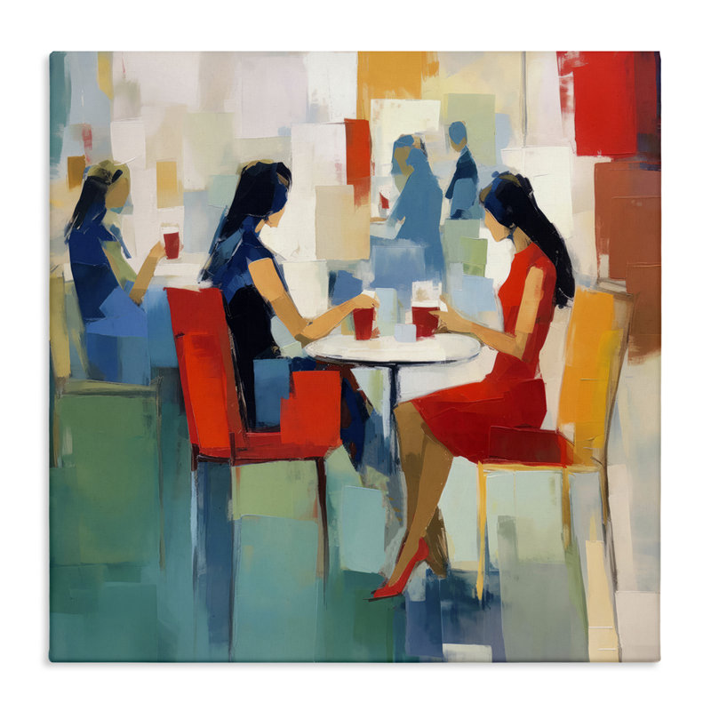 Restaurant View Abstraction Canvas Wall Art by Irena Orlov, 30" H x 30" W