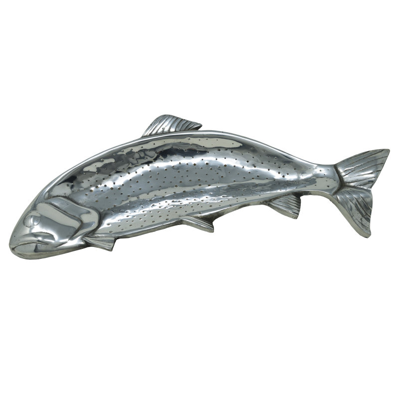 Plateau à poisson en étain